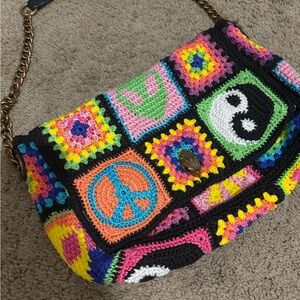 KURT GIEGER Colorful Wool Shoulder Bag - LIKE NEW!